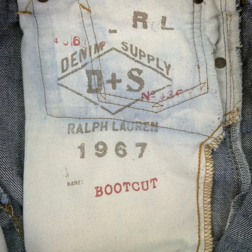 Denim & Supply Ralph Lauren Straight Leg Jeans 36/32 Blue Mens Cotton Denim